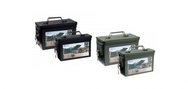 Munitionskiste Munikiste Transportkiste Ammo Box cal. 50 + cal.30 mit Schloss